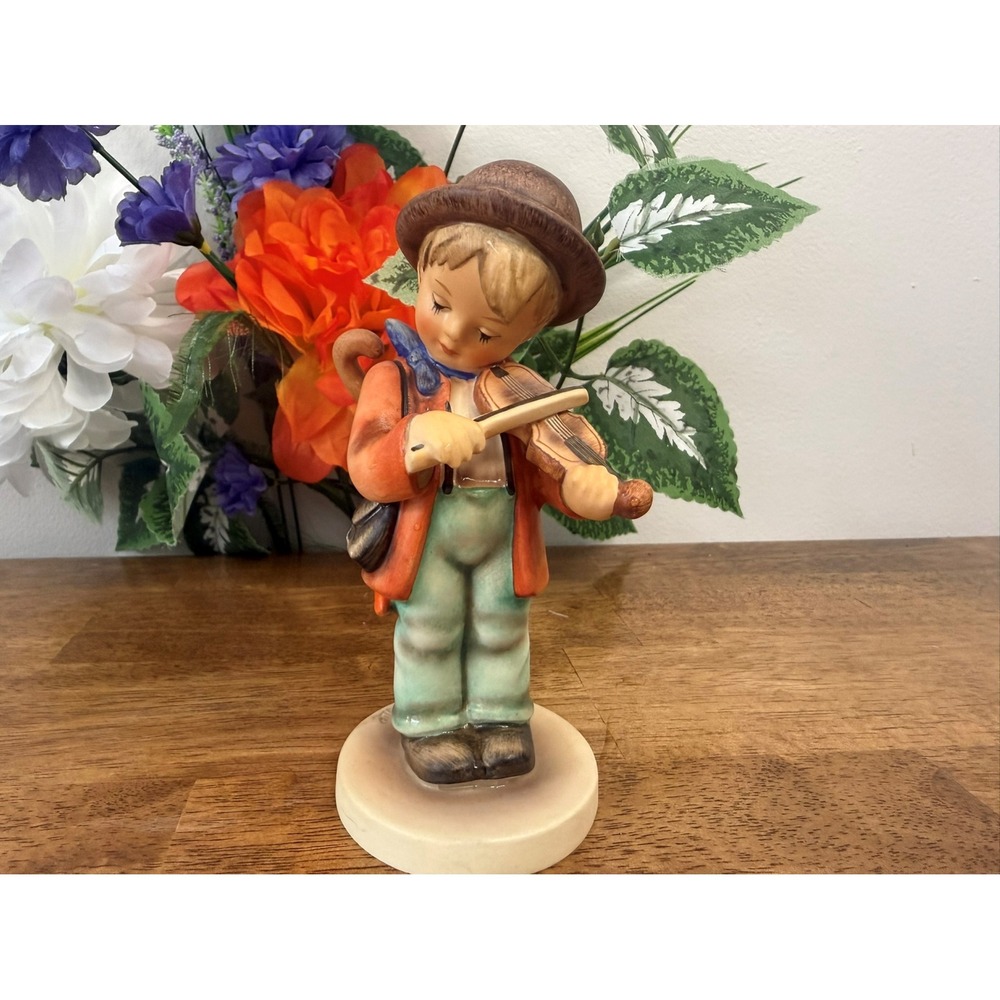 Vintage Hummel Goebel Little‎ Fiddler Porcelain Figurine Germany Retro Decor